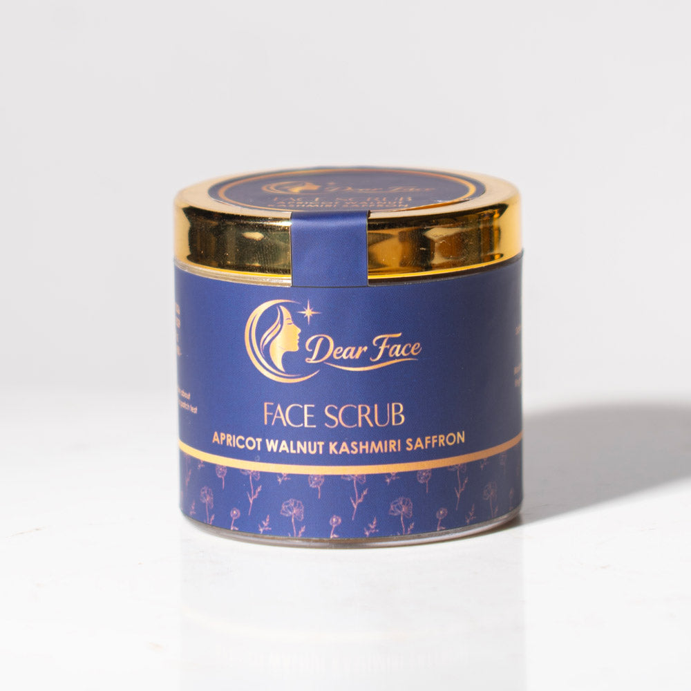 Apricot Walnut Kashmiri Saffron Facial Scrub