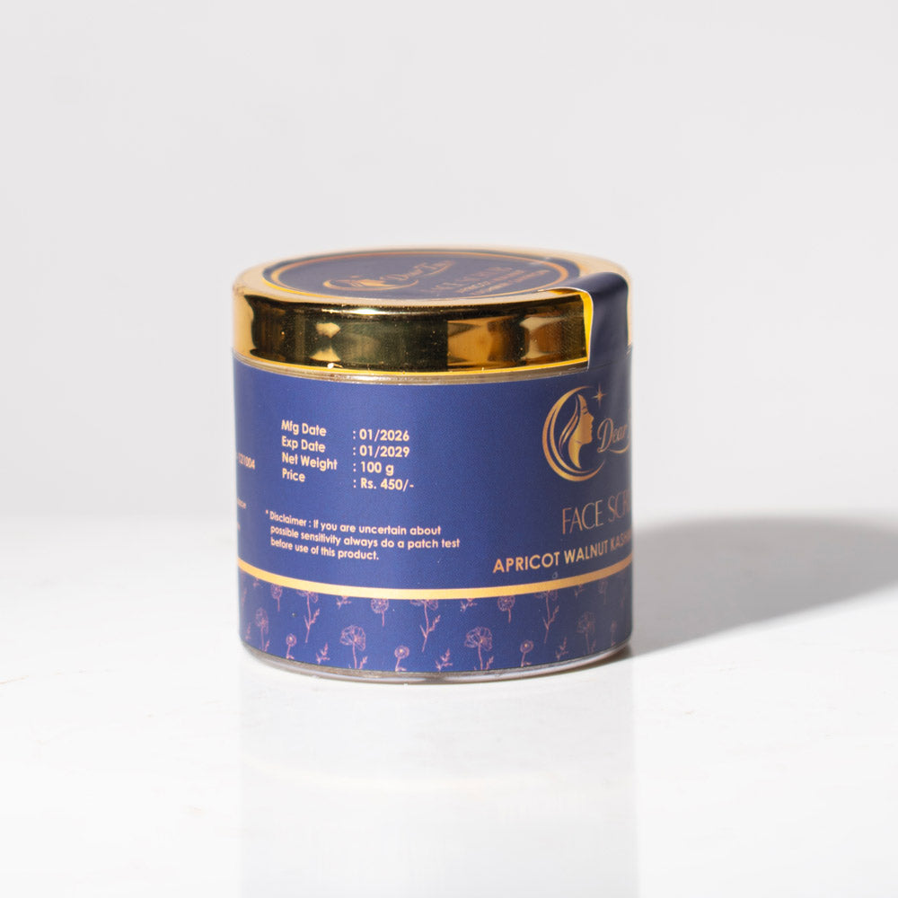 Apricot Walnut Kashmiri Saffron Facial Scrub