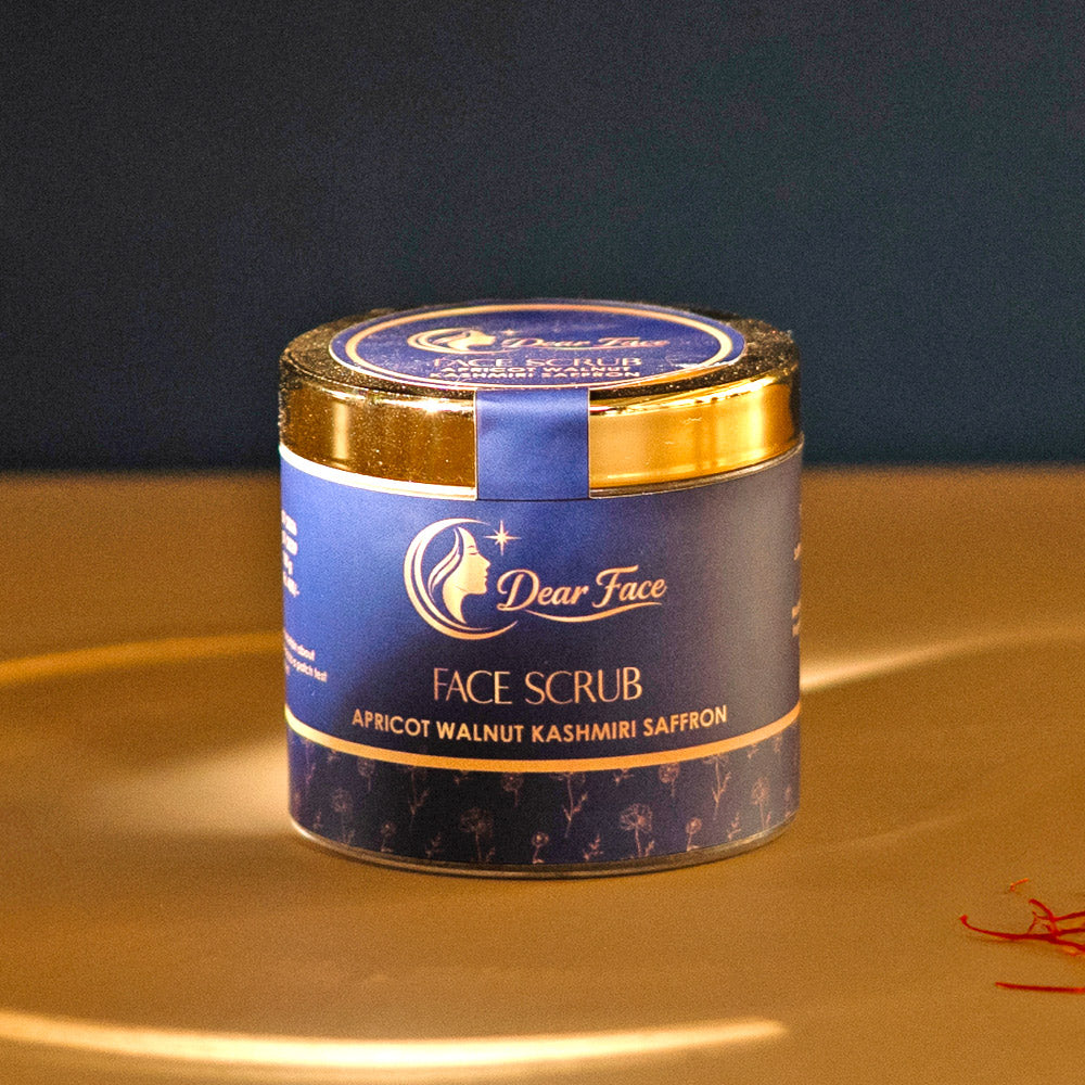 Apricot Walnut Kashmiri Saffron Facial Scrub